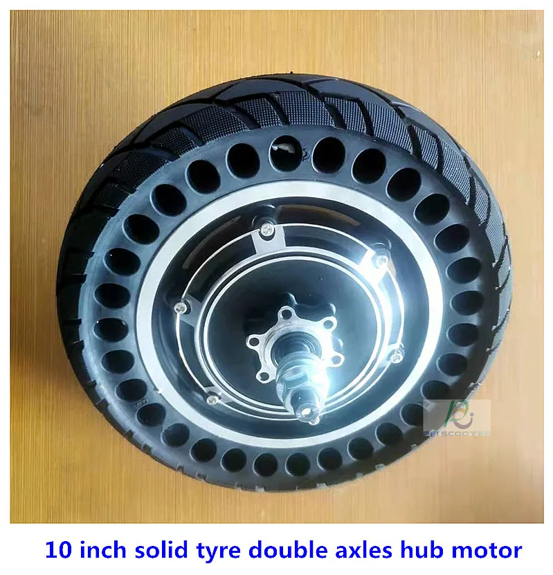 

10 inch solid tyre hub motor scooter drive double axles phub-h10