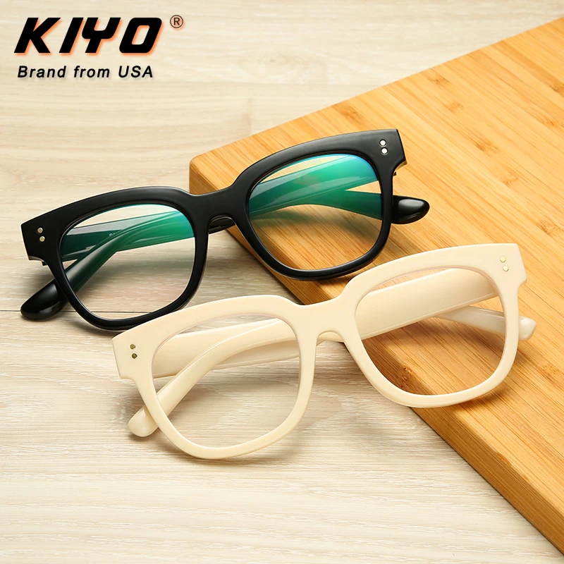 KIYO Brand 2020 New Women Men Fashion Anti Blue Light Optical Frame TR90 Eyeglasses Frames Square Spectacles Glasses 3838