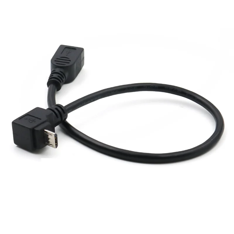 90 Degree Down&Up&Right & Left Angled Micro USB 2.0 5Pin Male to mini usb Female Extension Connector Adapter Long Plug Connector