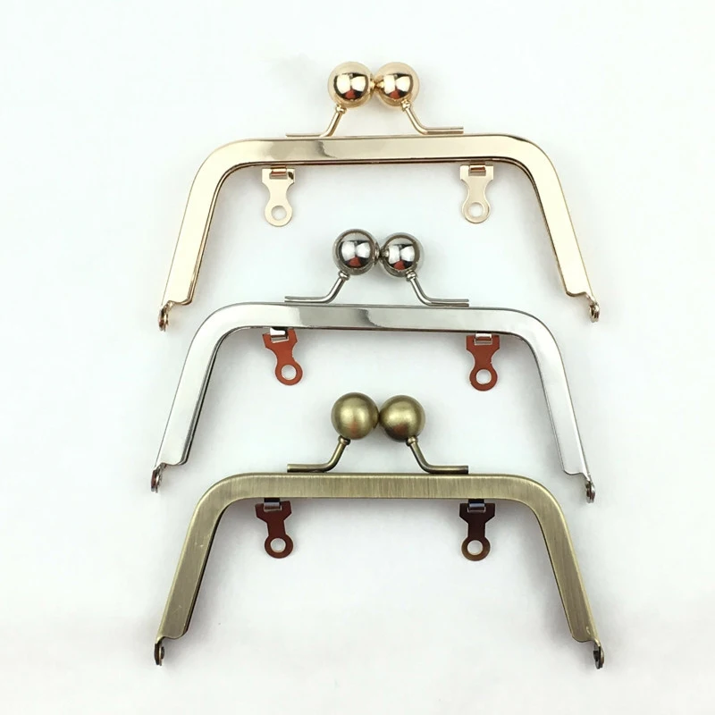 14cm screws fixed amount women DIY bag making metal clasp kiss buckle purse frame 5pcs/lot