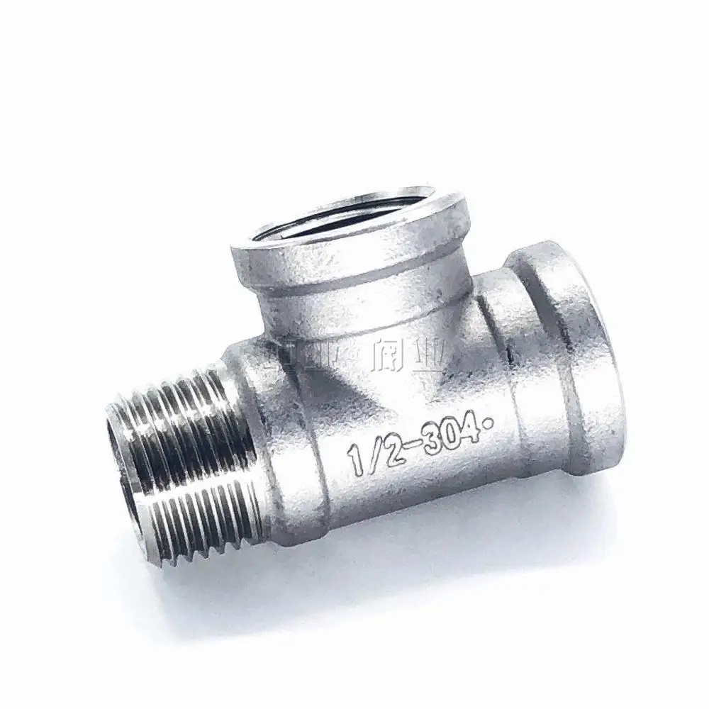 Female+Male+Male Threaded 3 Way Tee T Pipe Fitting 1/2