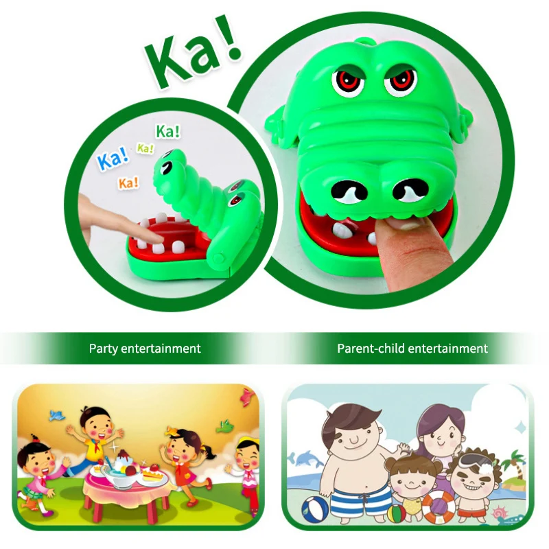 

Jokes Teeth Bite Toy Biting Finger Dentist Game Funny Crocodile Pulling Teeth Toys Kids Classic Biting Hand Crocodile Games Gift