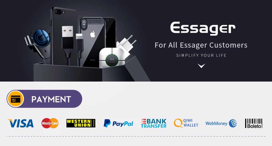 Essager USB Type C Charger 65W GaN QC3.0 PD3.0 For iphone 14 13 12 Pro Max Xiaomi Mobile Cell Phones Fast Charge Charger EU Plug