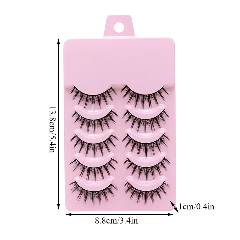 3D Faux Mink Eyelashes Little Devil Cosplay Lash Extension Japanese Fairy Lolita Eyelash Daily Eye Beauty Makeup Tool