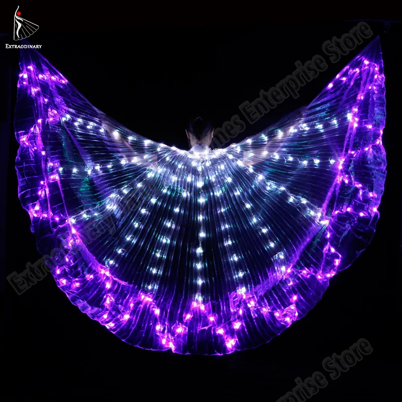 New Wing Isis Sticks Adult Led Multicolor Accessories lamp Props 360 Degrees Angle LED Wing Butterfly Christmas Performance