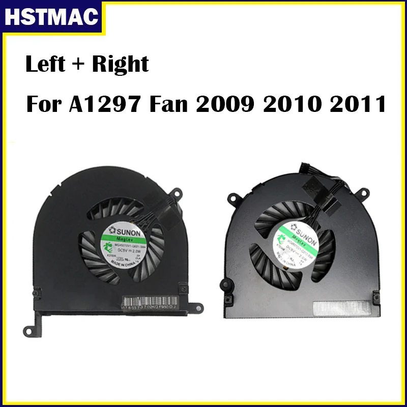 

Laptop Left with Right A1297 CPU Cooling Fan Set For Macbook Pro 17 Inch L R A1297 Fan 2009 2010 2011 Year