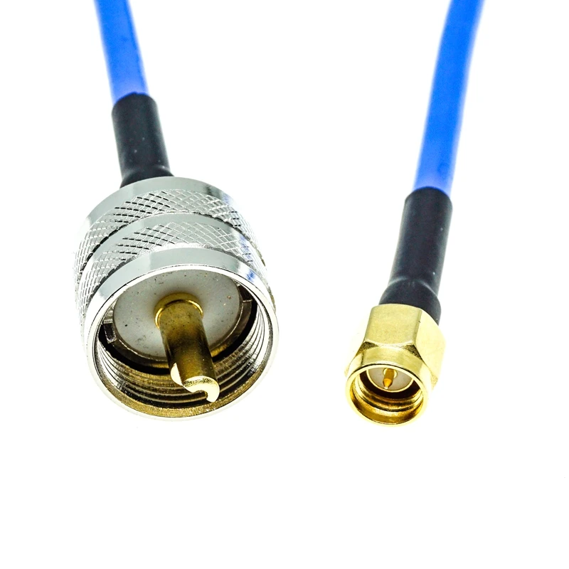 SMA Male to UHF male PL259 connector RG402 RG-402 Semi Flexible Coaxial Cable  0.141