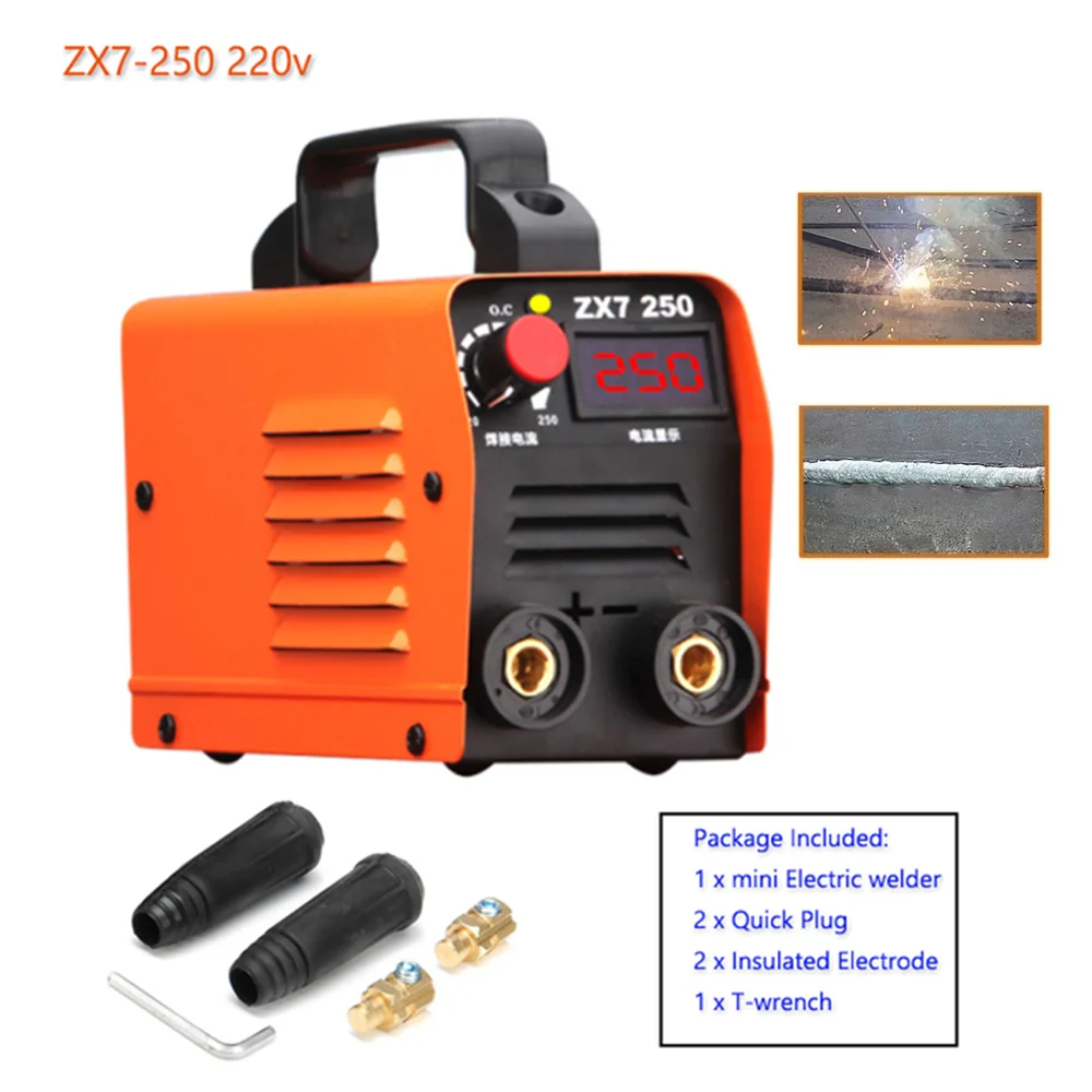 

ZX7- 250 Mini Arc Welding Machine 220V IGBT DC Inverter Portable ARC Welders Handheld Electric Welder Suitable For Homes Welding