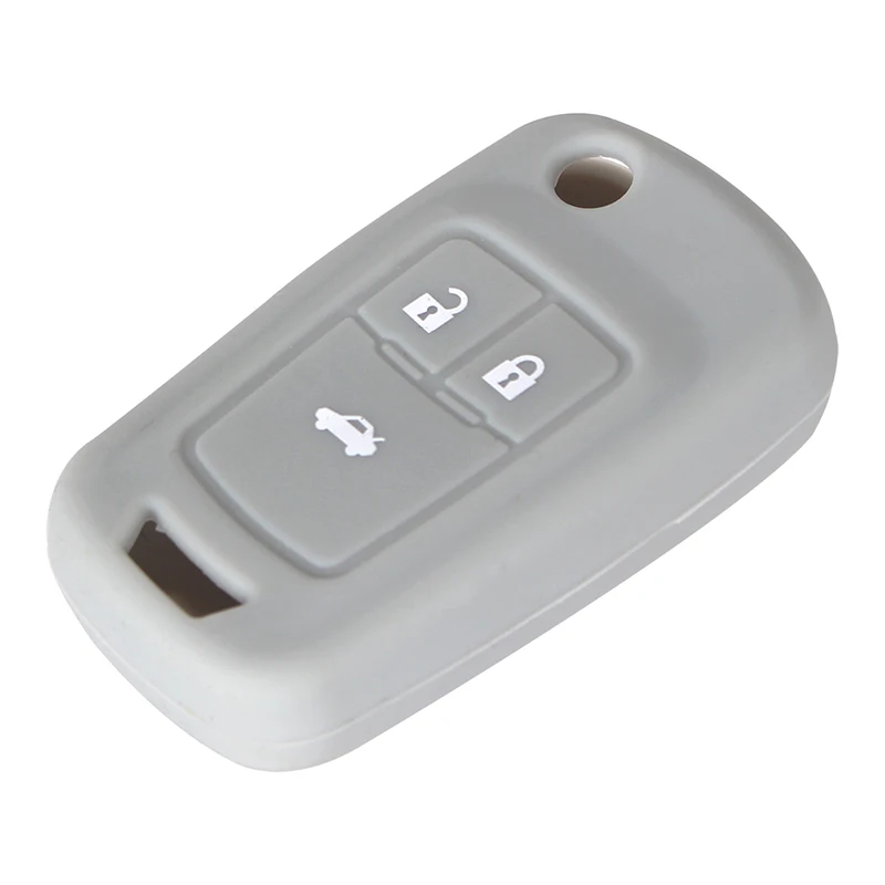 KEYYOU Silicone Key Shell 3 Buttons For Chevrolet Cruze 2009-2014 Sedan Hatchback Accessories Fob Remote Car Key Cover Case
