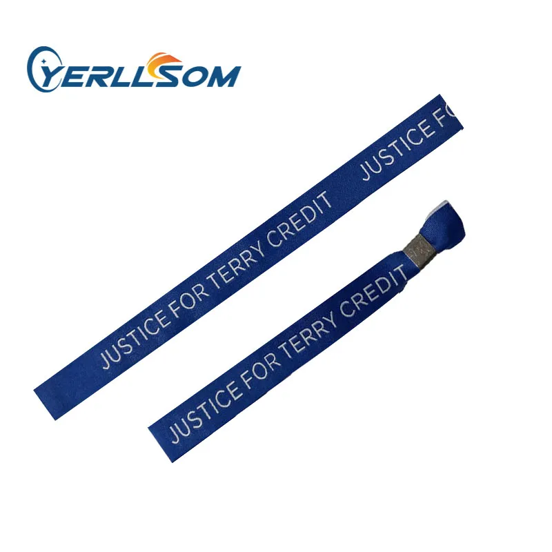 

High Quality 200pcs/Lot free shipping Printed cloth Bracelets with custom design for events S20052904
