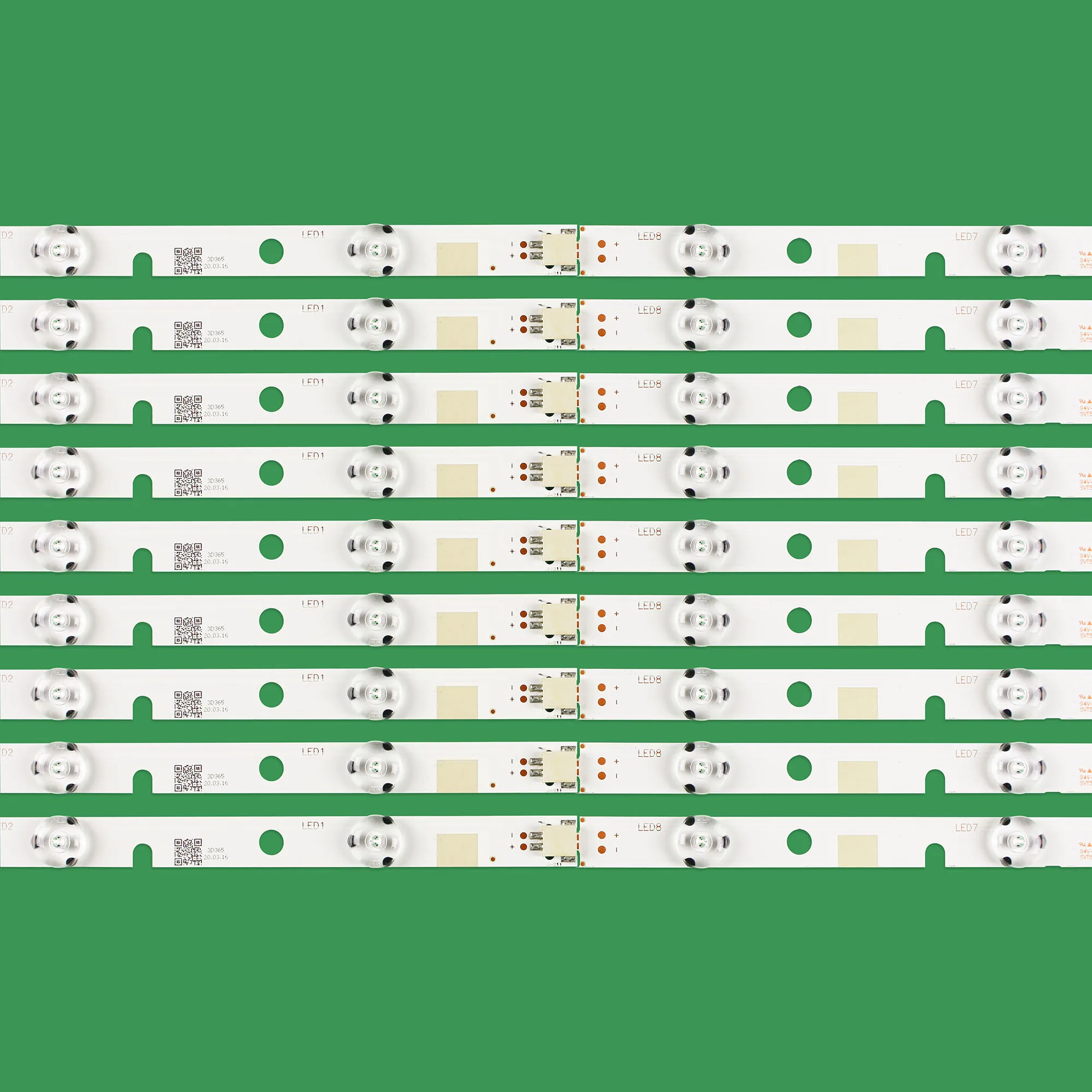 جديد 18 قطعة LED الخلفية قطاع لتوشيبا 55L7453D 55L7453DB BZ556503 55L7453RB 55M7463 SVT550AA0_REV04_R/L-نوع 130710 E306084