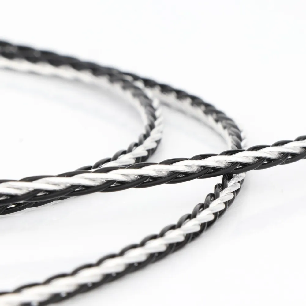 Preffair-Cable de 8 núcleos PTFE plateado OCC 7N para auriculares Hifi, cable de actualización de auriculares DIY