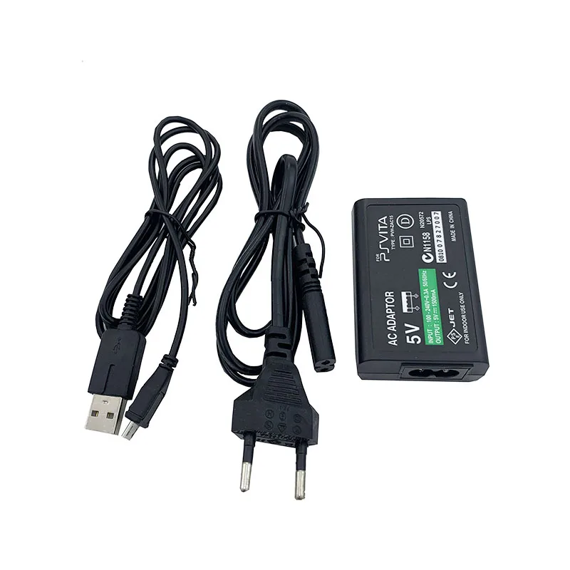 الاتحاد الأوروبي/الولايات المتحدة/المملكة المتحدة التوصيل شاحن المنزل امدادات الطاقة 5 فولت التيار المتناوب محول USB كابل شحن الحبل لسوني بلاي ستيشن Psvita سليم PS Vita PSV 2000