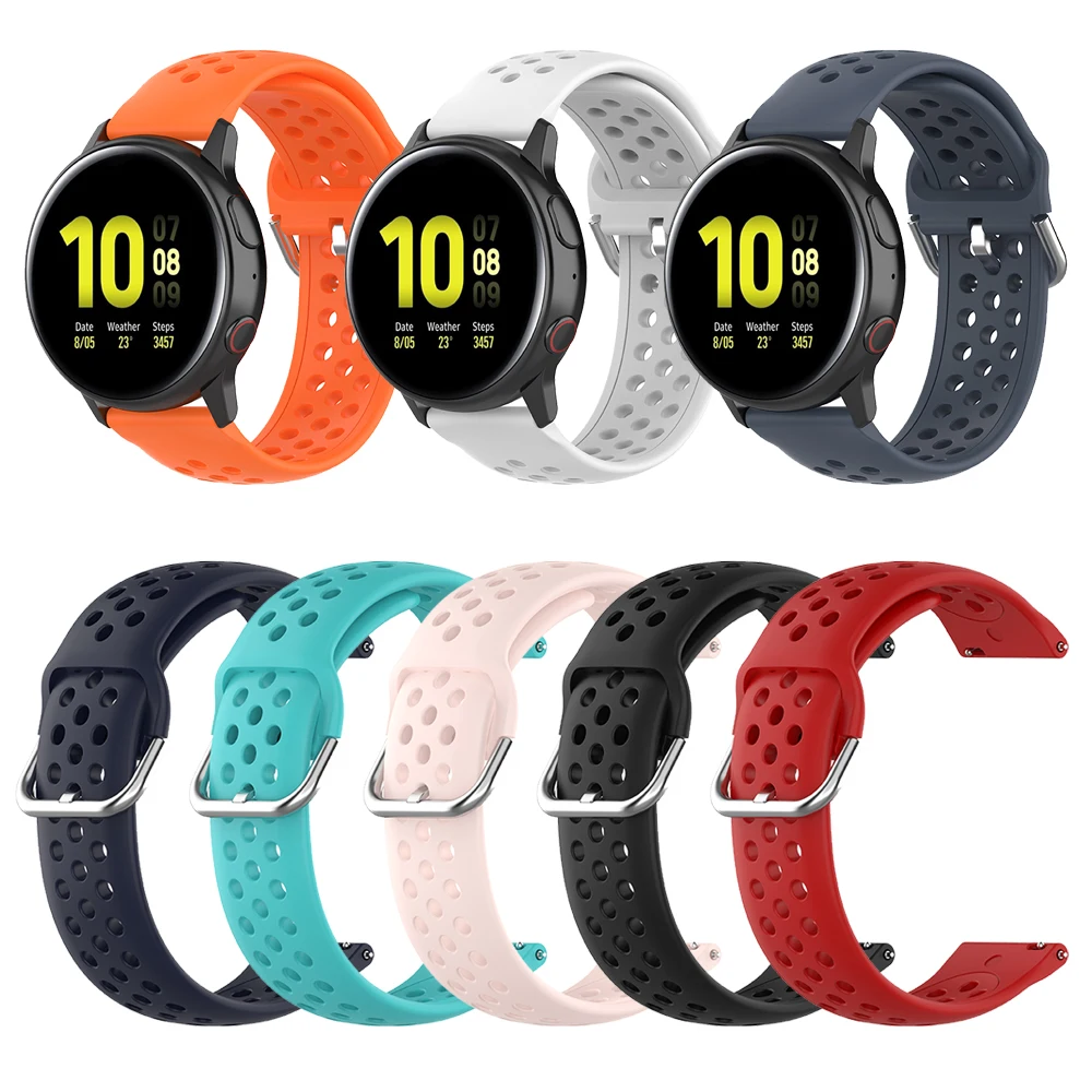 

Galaxy Active2 Wrist Strap For Samsung Galaxy Watch Active 2 44mm 40mm SM-R830 SM-R820 Band Bracelet Gear Sport Watchband 20mm