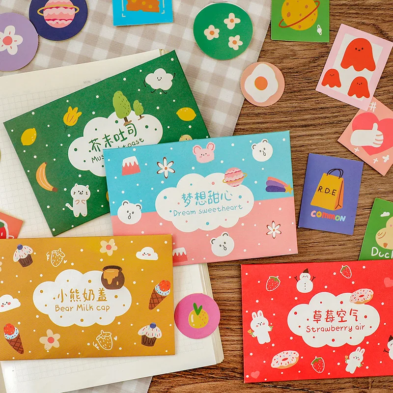 40 pcs/lot Cute snack shop Fruit Decorative Stickers Scrapbooking Stick Label Diary Album Korean stationery Sticker Accessories