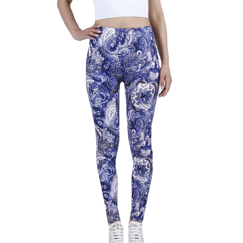 Chsdfácil-calça legging estampada feminina, modelo slim esportivo, sexy, com cintura alta e elástico