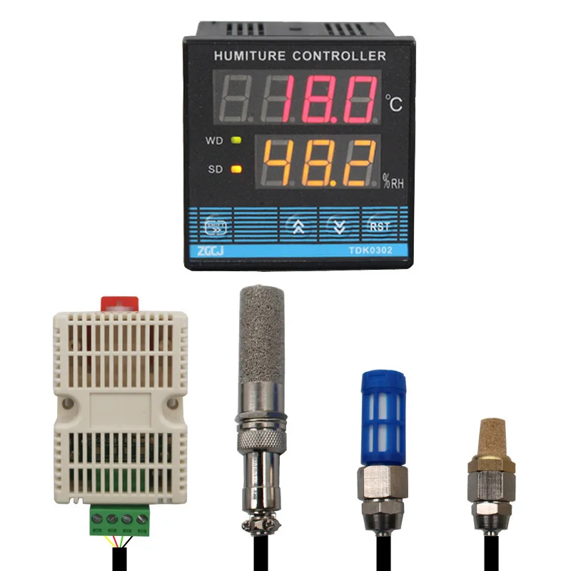 TDK0302 Temperature and humidity controller with DC volltage output SSR output with sensor