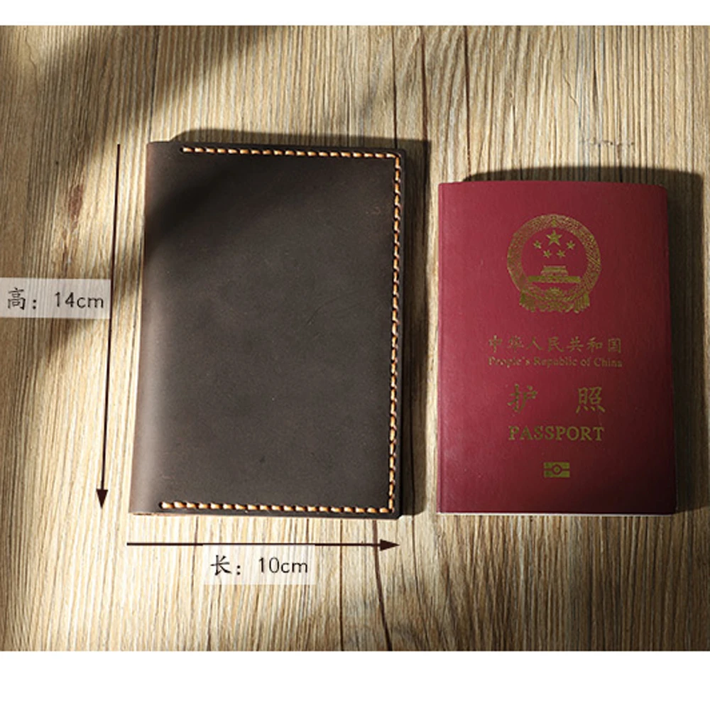 DIY leather craft passport bag die cutting knife mold metal hollowed steel blade punch tool folded size 14x10cm