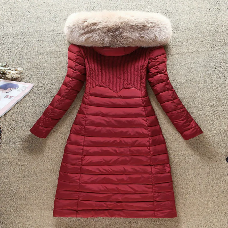 Winter Coat Female Elegant Women's Down Jacket Women Clothes 2019 Korean 90% Duck Down Coat + Fox Hooded Coats Hiver 9808