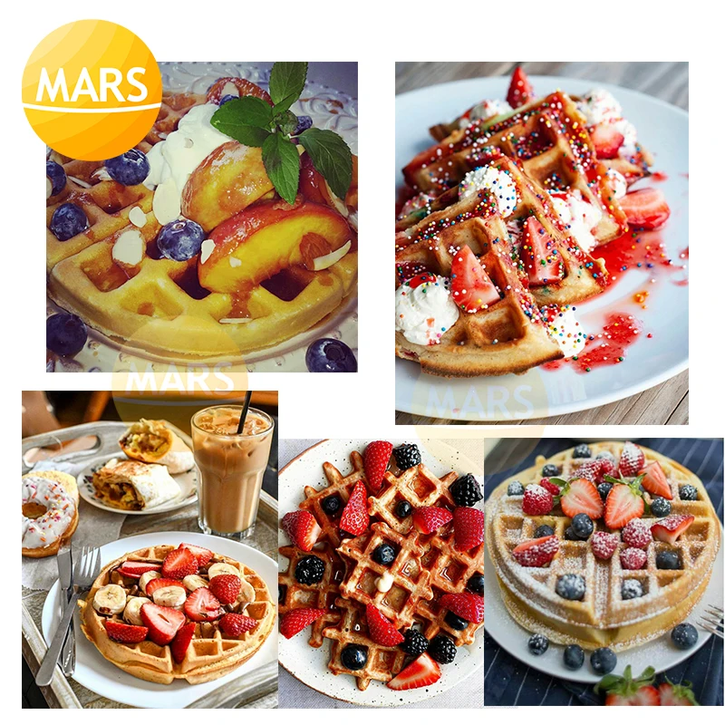 Thương Mại Mini Máy Làm Bánh Waffle Bong Bóng Bánh Trứng Lò Nướng Ăn Sáng Máy Làm Bánh Waffle Dính Puff Bánh Waffle Sắt Nướng Thiết Bị