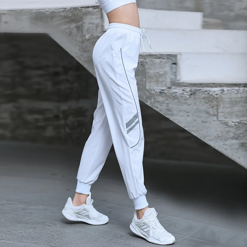 Workout Sport Pants Women Loose Running Sweatpants with Pocket Female Quick Dry Woven Trousers Fitness Soft Jogging Pants Mujer
