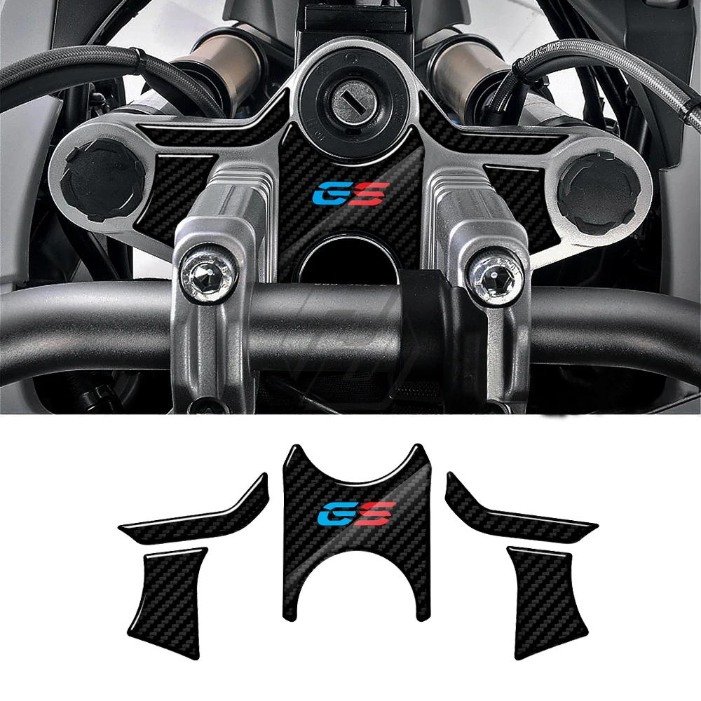 Voor R1200GS 2008-2012 3D Carbon-look Upper Triple Yoke Defender