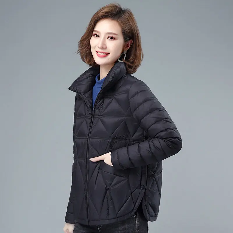 

2023 New Down Padded Jacket Women's Lightweight Short Coat Casual Winter Outwear Female Loose Overcoat Thick Down Cotton Jackets