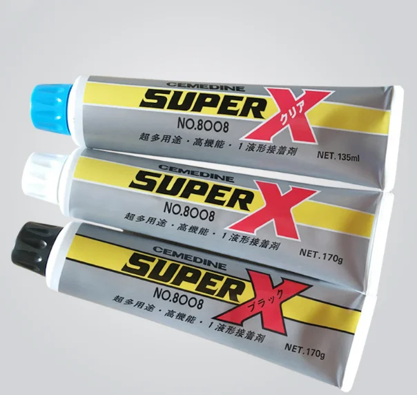 Japan Shi Min Hit Hard 8008 Glue CEMEDINE SUPER X8008 Liquid Form Adhesive Universal Seal