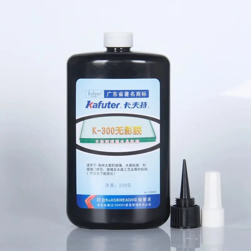 High Quality 50ml/ 250ml kafuter UV glue uv curing adhesive K-300 Special Large area glass bonding glass crystal crafts