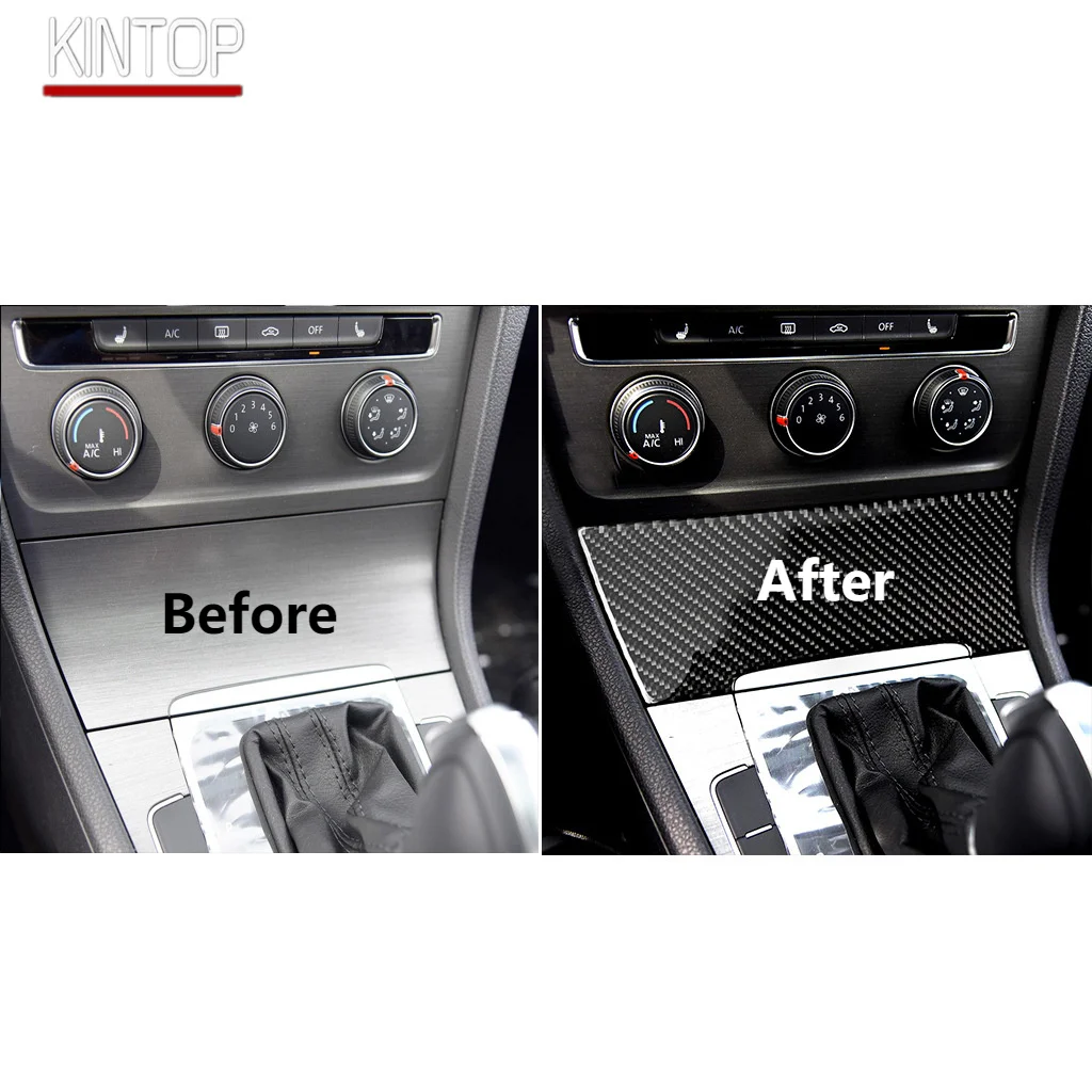 

For Volkswagen Golf MK7 cigarette lighter cover, carbon fiber central control equipment decoration paste