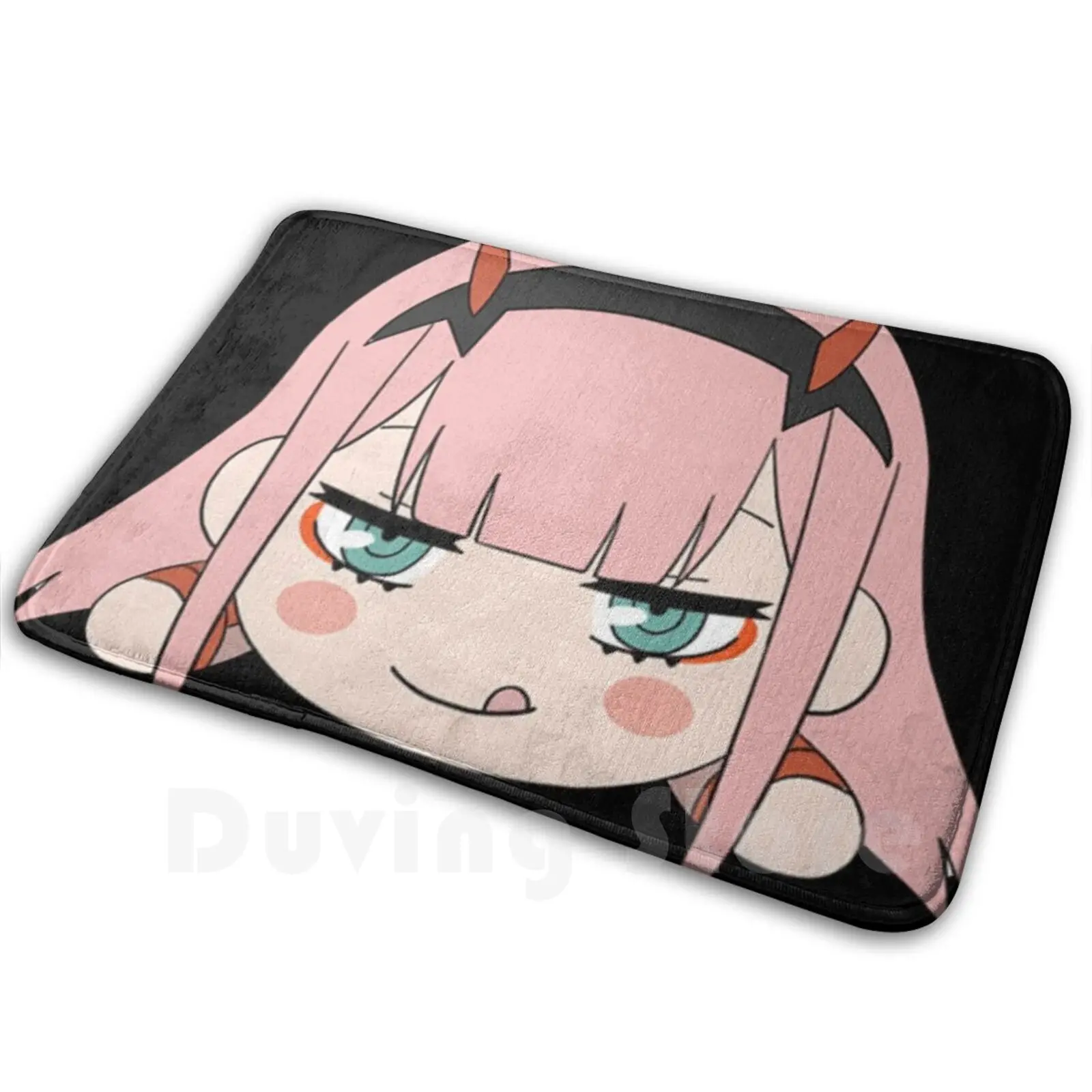 , Zero Two, 02 Alfombra suave antideslizante Alfombra Cojín Darling In Franxx Anime Manga Japonés Lindo
