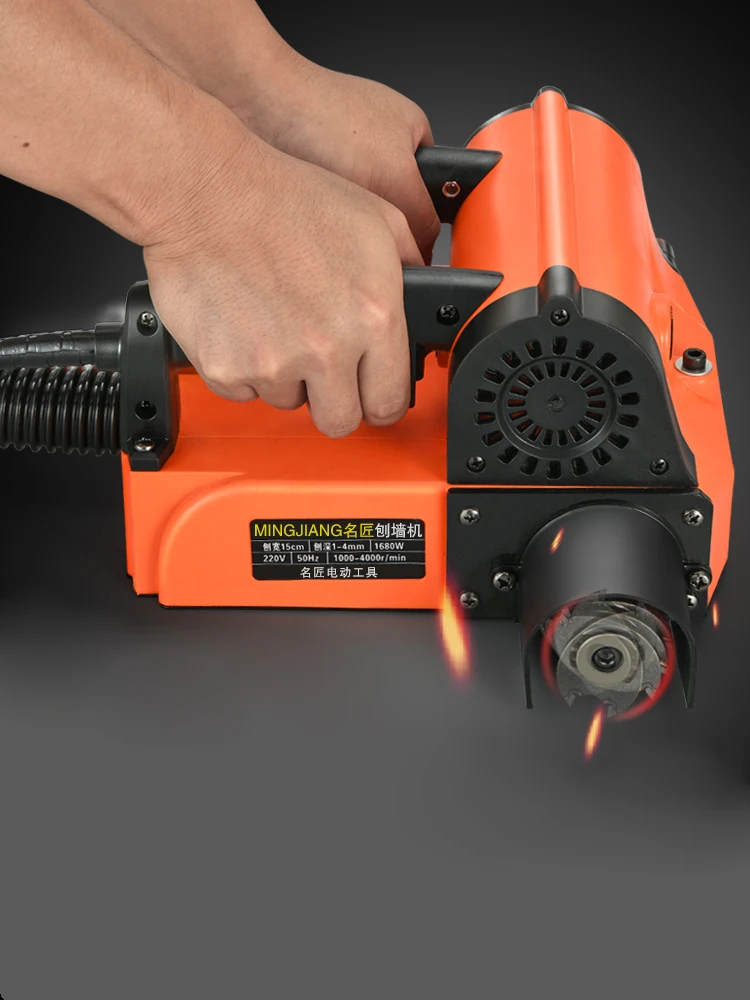 220v 1680ワット電気壁チェイサー溝切断機スロッティングマシンコンクリートかんな