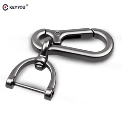 KEYYOU Metal Car Key Chain Auto Key Ring Interior Accessories Creative Gift For Hyundai KIA Ford Honda Opel Peugeot Car Styling