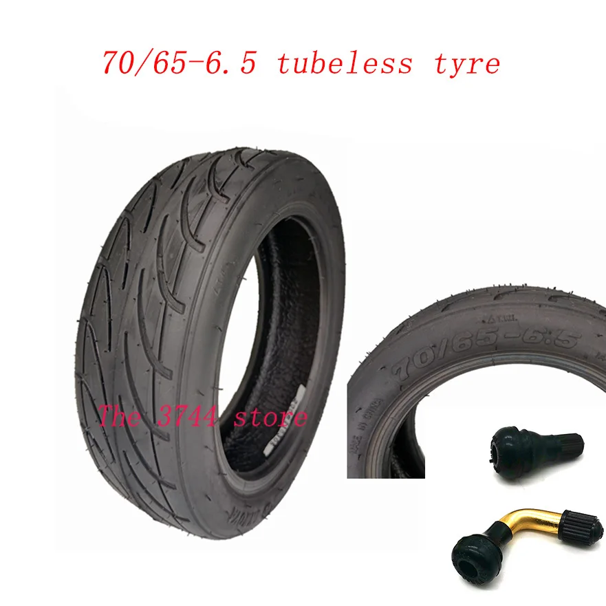 70/65-6.5 Thickened tubeless Tyre for Xiaomi Ninebot Electric Scooter Self Balancing Vehicle 10 inch 10x2.70-6.5 with Air Valve