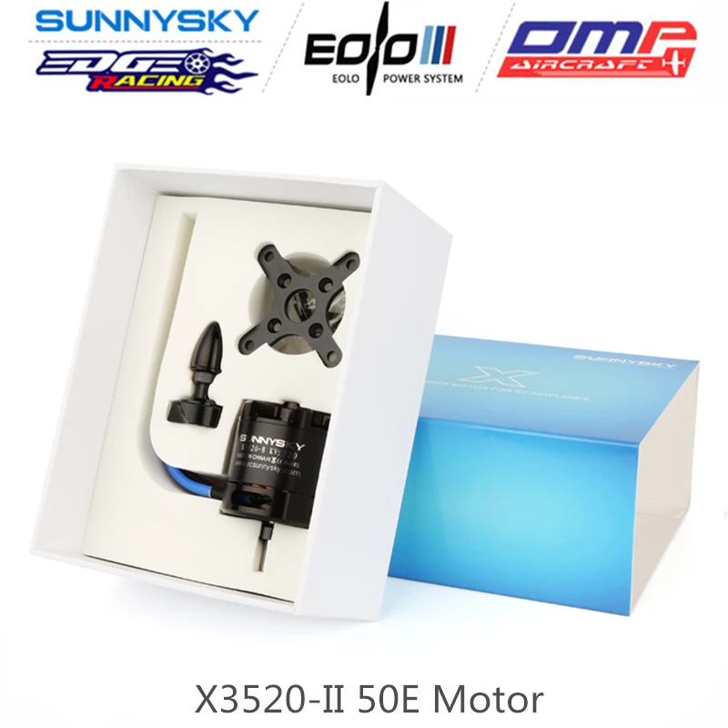 Original Sunnysky X3520 V2 KV520 KV720 KV880 Series Brushless Motor For 50E Fixed Wing Glider and Aerial Airplane