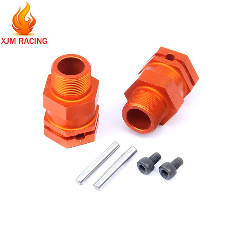 Alloy Upgrade Rear Hex Hub Set for 1/5 HPI KM ROFUN ROVAN Baja 5b RC CAR PARTS