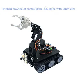 Crawler Trolley Chassis Metal Bottom Plate Dc Intelligent Car Model Can Carry The Robot Arm Programmable