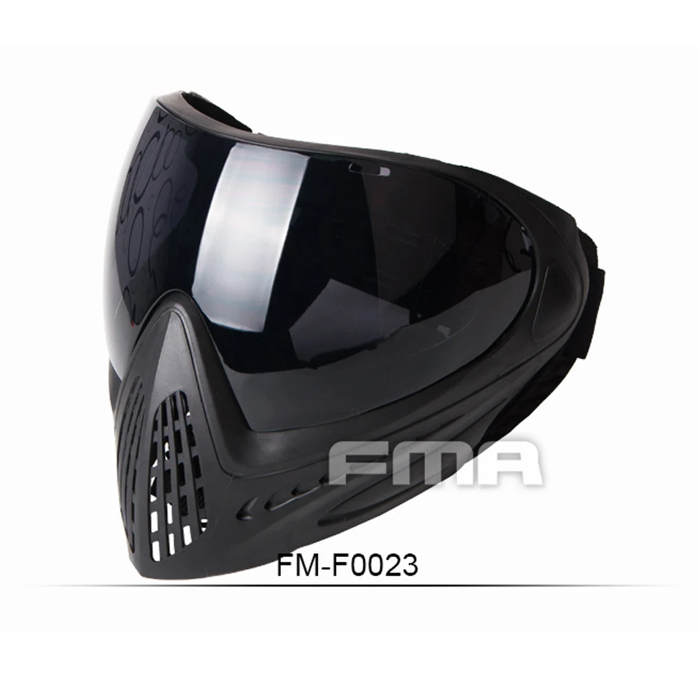 

Tactical FMA F1 Full Face Mask With Single Layer Paintball Safety Anti-fog Goggle Mask Military Gear Airsoft Equipment