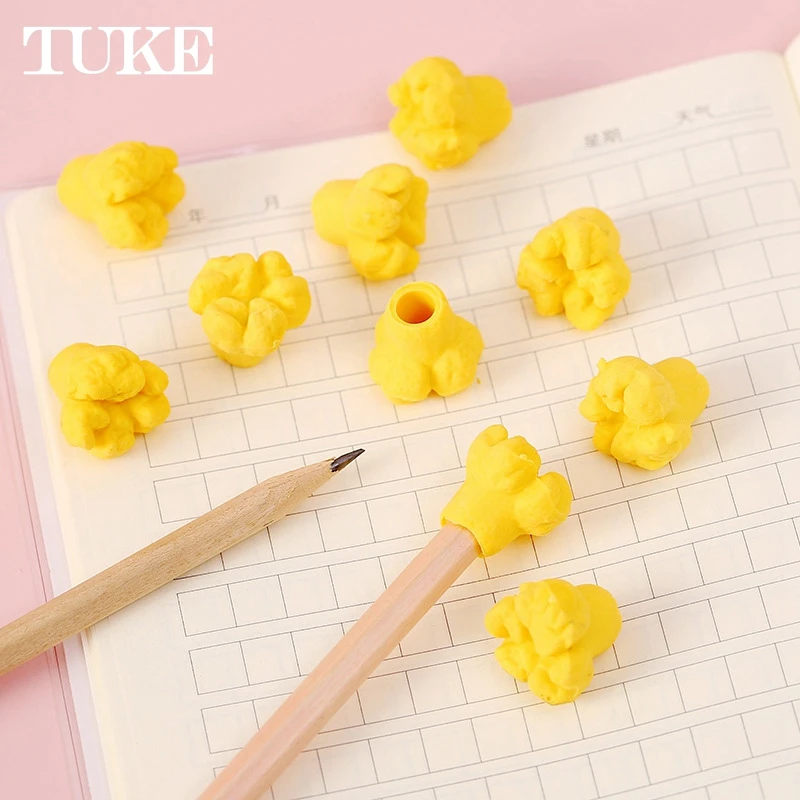 1 Pack Cartoon Popcorn Design Eraser Food Rubber Pencil Erasers Children Prizes Stationery School Supplies Kids Gift