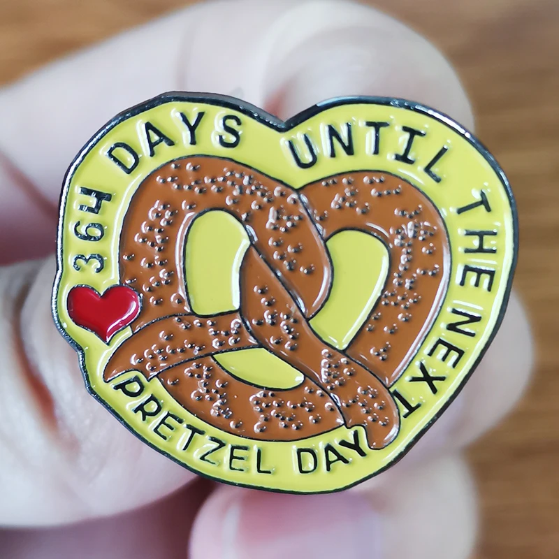 The Office Pretzel Day Brooch