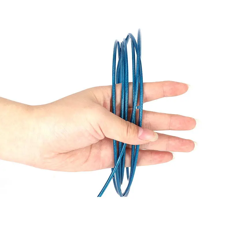 304 stainless steel black, green, blue and red transparent vinyl coated steel wire rope, 1mm-4mm, used for hanging light strings
