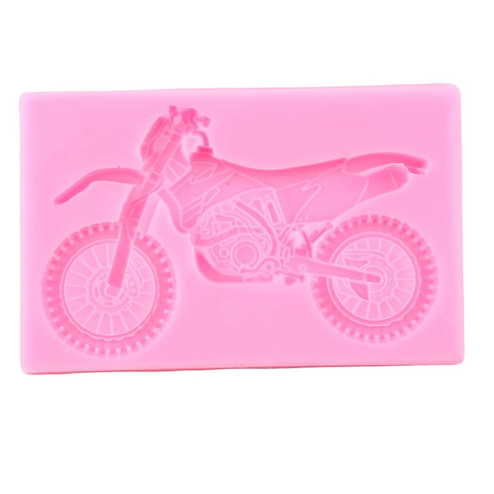 3D Motorcycle Silicone Mould Party Birthday Cake DIY Decoration Tools Sugarcraft Chocolate Fondant Baking Mold