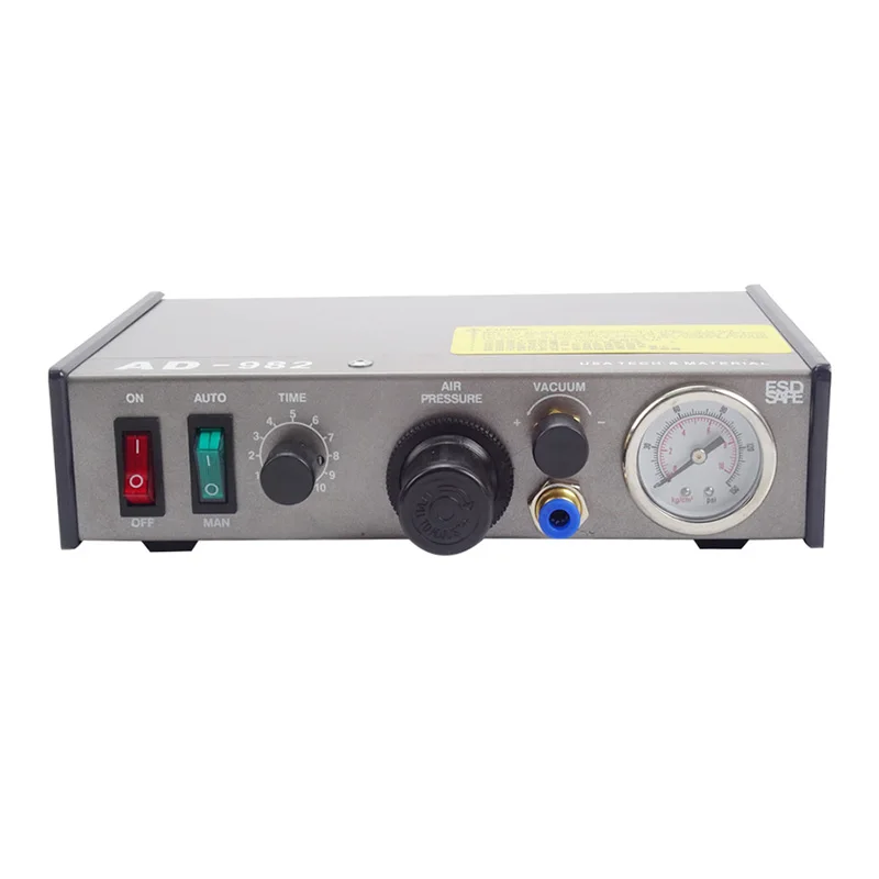 Imagem -02 - Distribuidor de Cola Semiautomático Dispensador de Cola de Alta Precisão 220v Ad-982 Pasta de Solda Pcb Controlador de Líquido Gotejador de Fluidos Peça