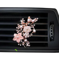 Plum blossom Style car air freshener perfume bottle diffuser in the car auto Air conditioner outlet vent air Perfume clip
