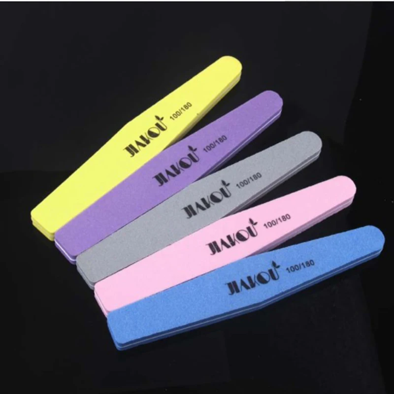 5 Pcs/Set Nail File Buffer Polish Buffer Block Cleaning Brush Nail Files Cuticle Pusher Manicure Tools Kits