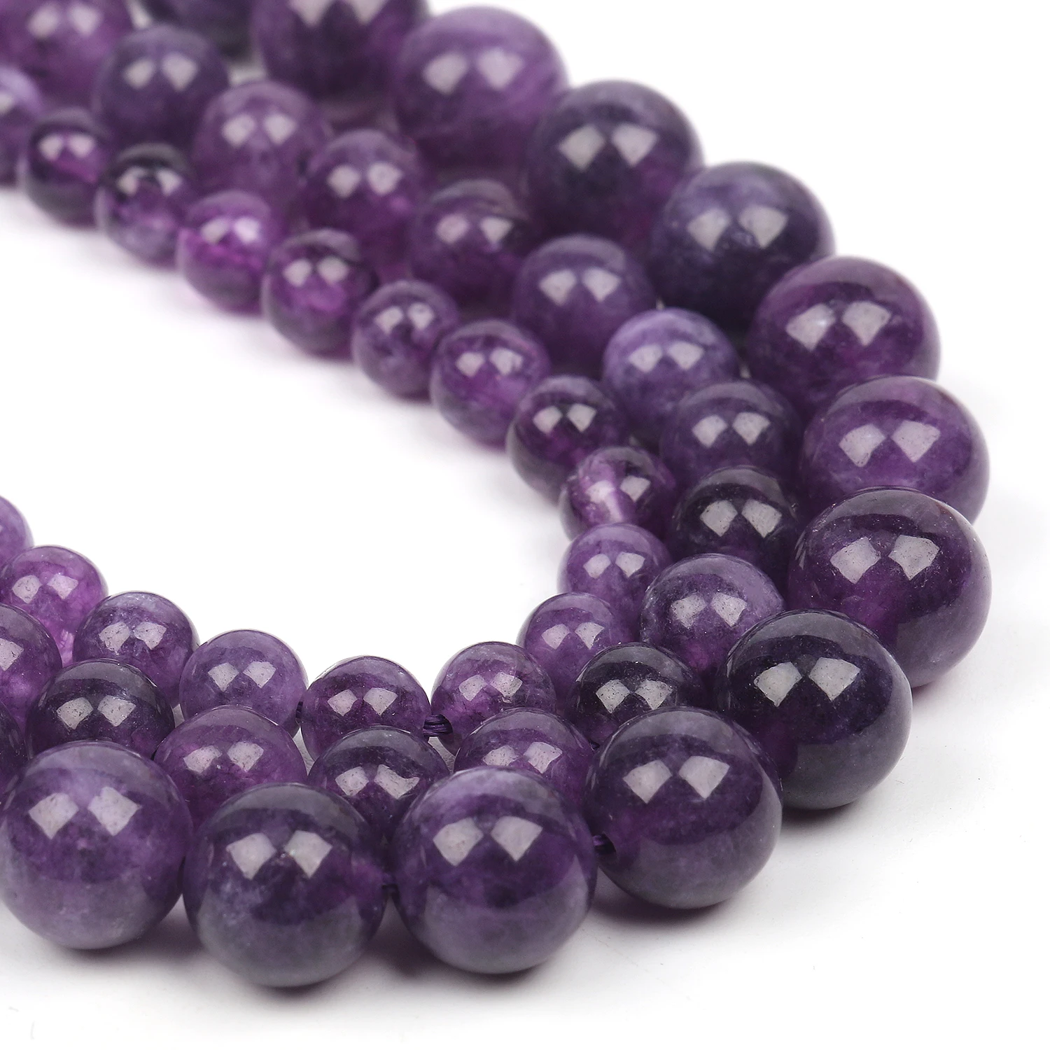 6/8/10mm Natural Amethyst Stone Beads Round Loose Spacer Beads For Jewelry Making Diy Bracelet Necklace Charms Beads Supplier