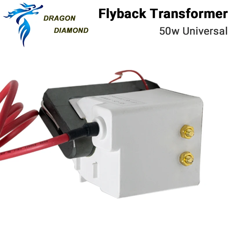 Imagem -05 - Dragão Diamante Universal 50w Alta Tensão Flyback Transformador para Co2 Fonte de Alimentação do Laser para Gravação a Máquina Corte