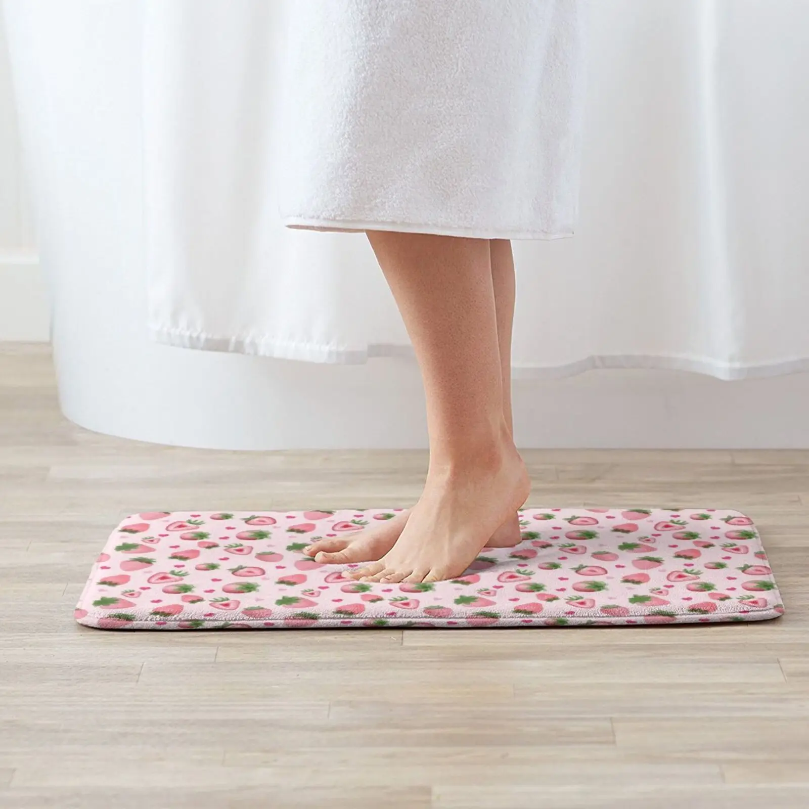 Watercolor Strawberries Pattern Entrance Door Mat Bath Mat Rug Khabib Nurmagomedov Lets Talk Now Conor Mcgregor Boxing Khabib