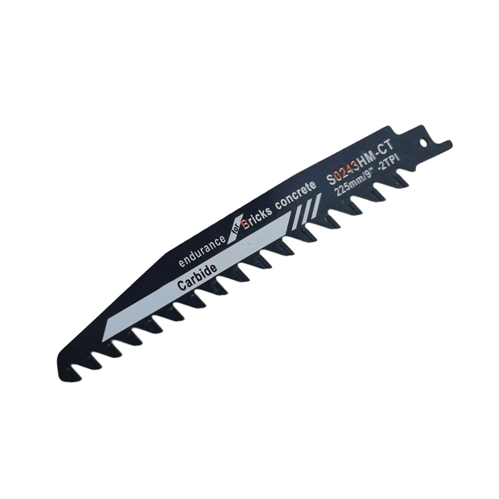 1pc 225mm Jigsaw Saber Saws Blade S0243 Demolition Masonry Reciprocating Saw Blade For Wood Cutting Brick Stone Alloy Steel