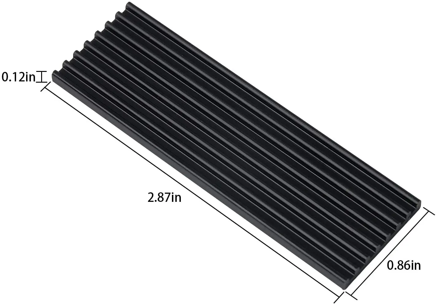2 قطعة الألومنيوم M.2 القرص الصلب المبرد تبديد الحرارة المبرد التبريد السيليكون لوحة حرارية برودة ل NGFF NVME M2 2280 PCIE SSD